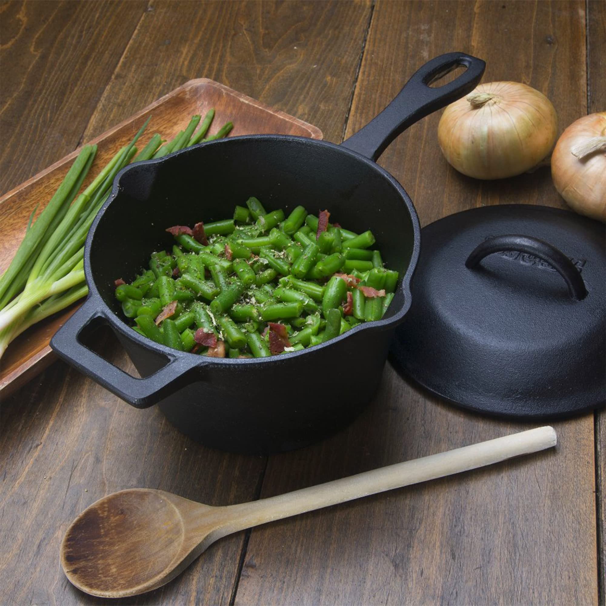 Bayou Classic olla de hierro fundido apta para horno ideal para hervir huevos y caldos