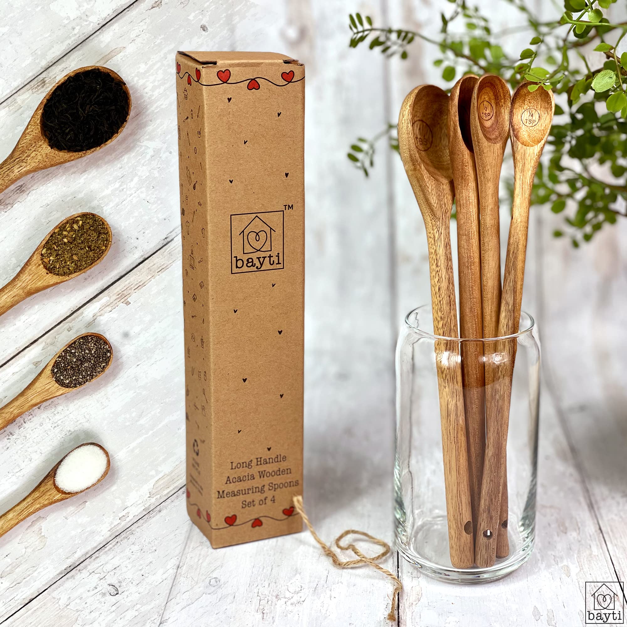 Cucharas medidoras Bayti para ordenar cajón de utensilios