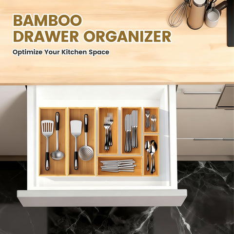 Diseño elegante Bayting en bambú, combina con cocina u oficina sin perder funcionalidad.