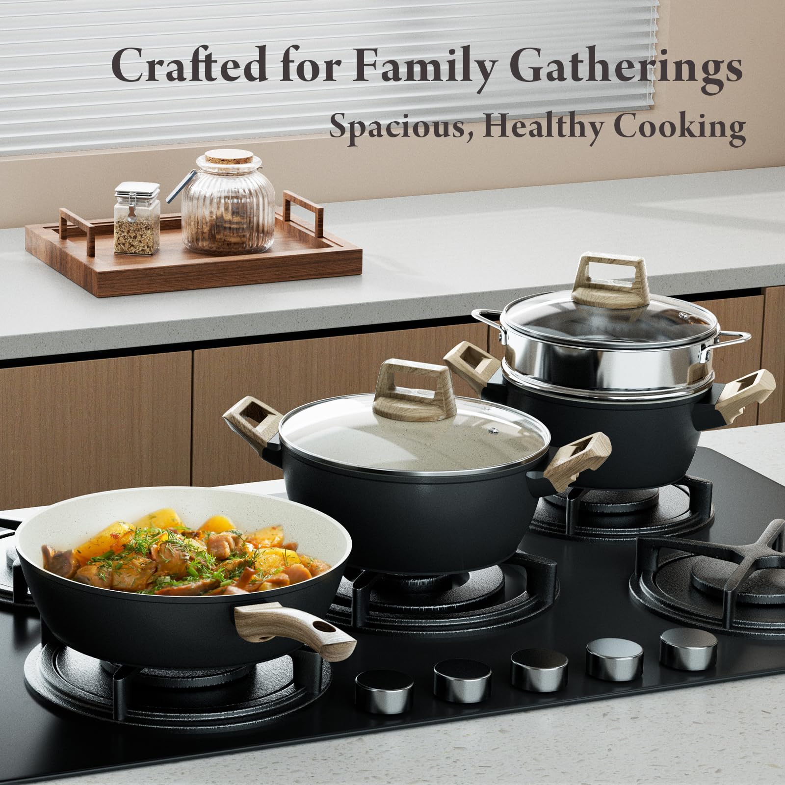 Bazova: accesorios de cocina incluidos, útiles para completar tus preparaciones diarias.