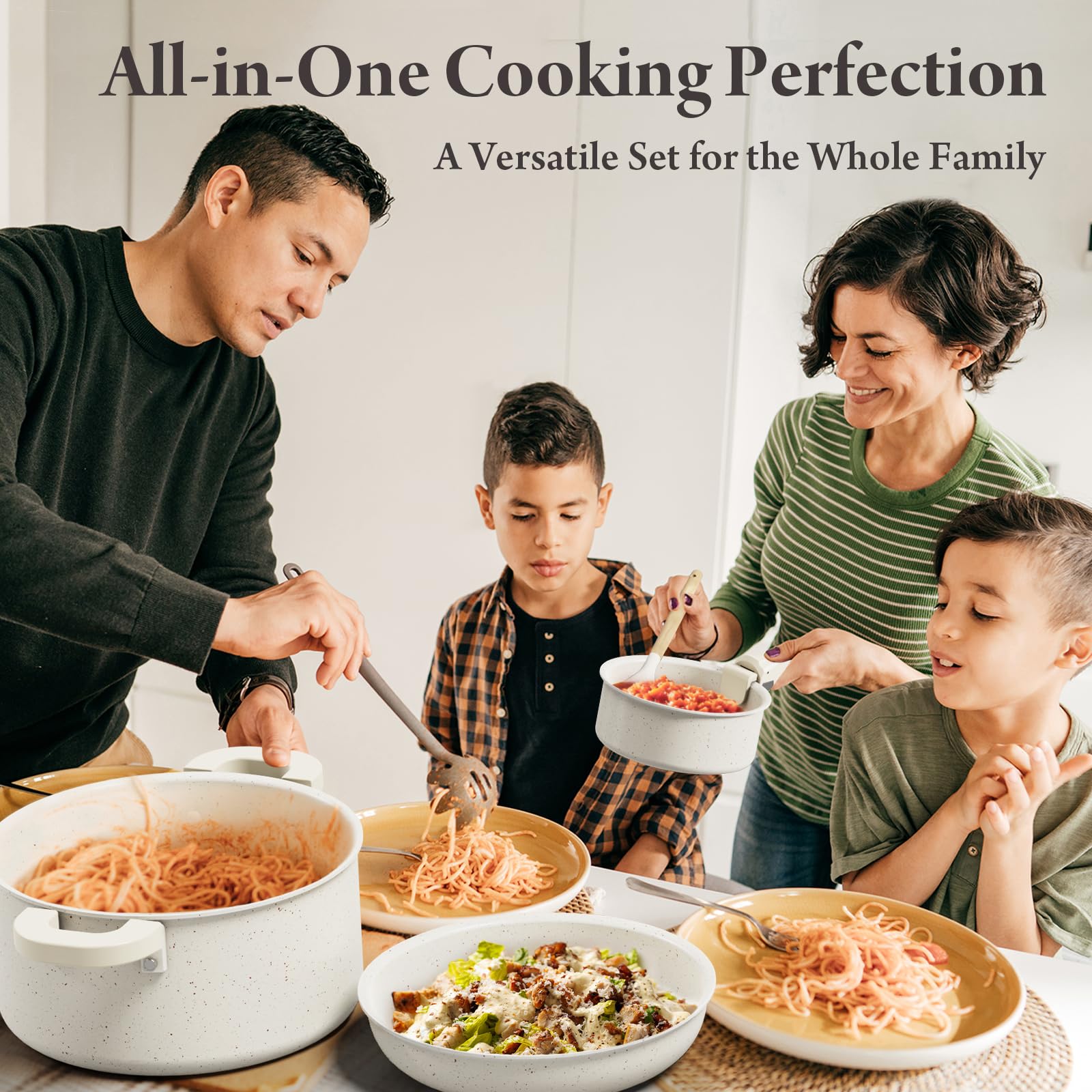 Compatible con inducción y viajes en RV para una cocina versátil.