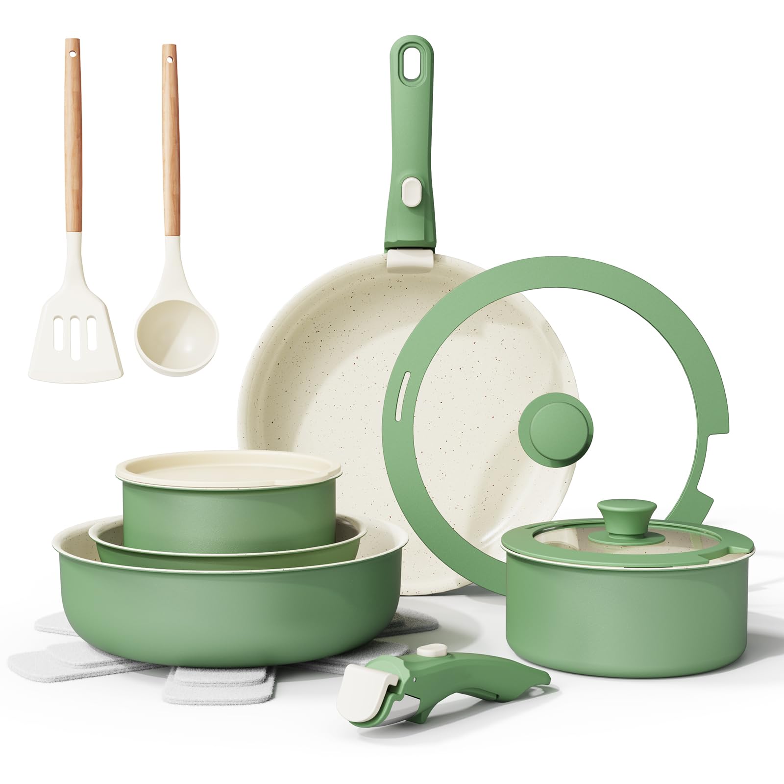 Bazova conjunto cocina cerámico 17 piezas, ahorro de espacio y versatilidad.
