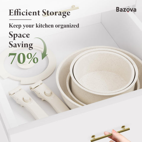 Mango Click desmontable de Bazova para transformar ollas en bandejas