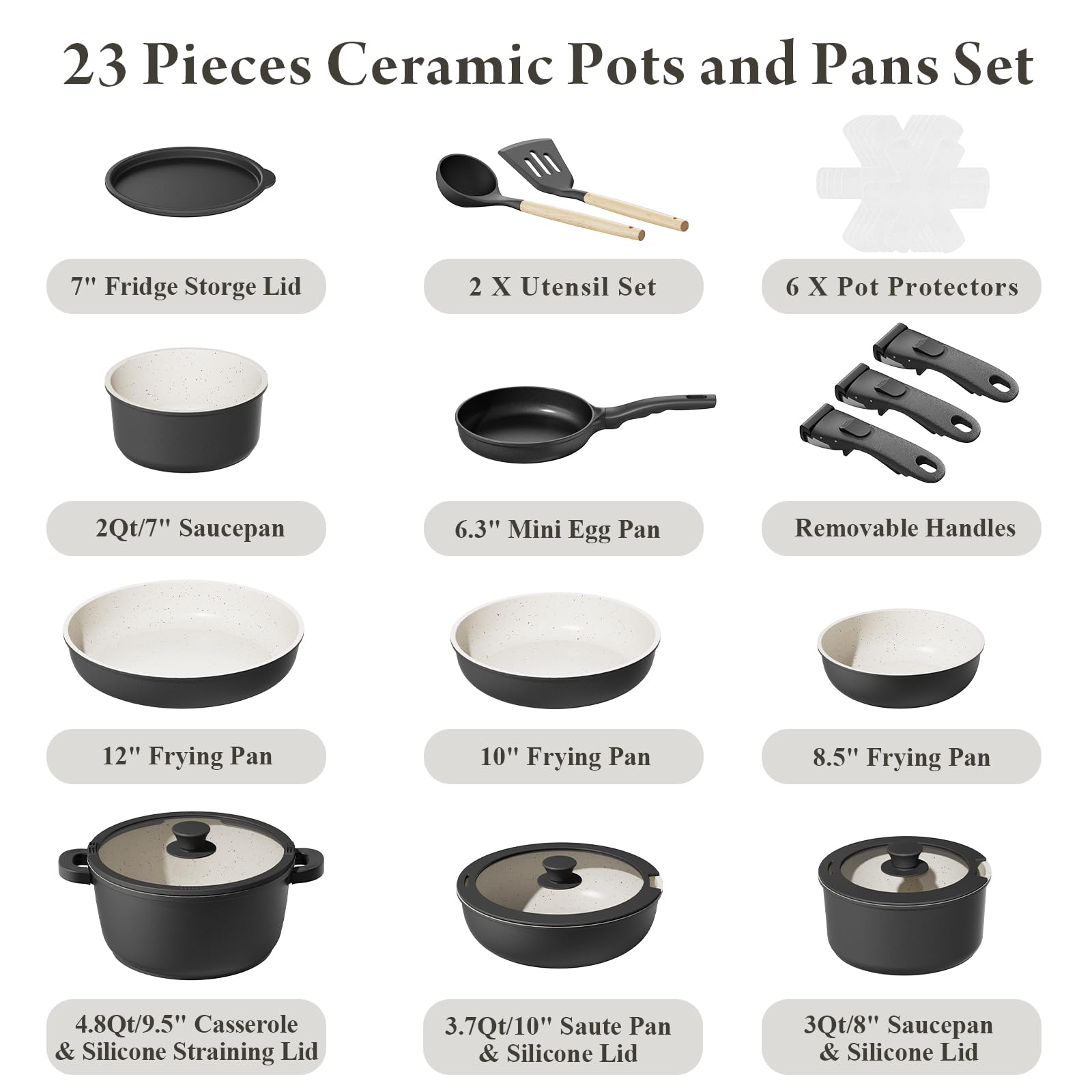 Bazova sarten grande con recubrimiento ceramico antiadherente para cocinar con menos grasa