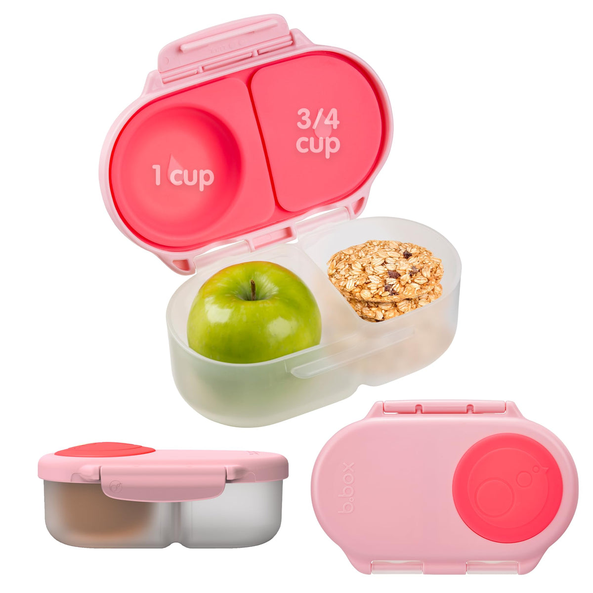 b.box Snack Box apertura anti fuga para meriendas sin derrames