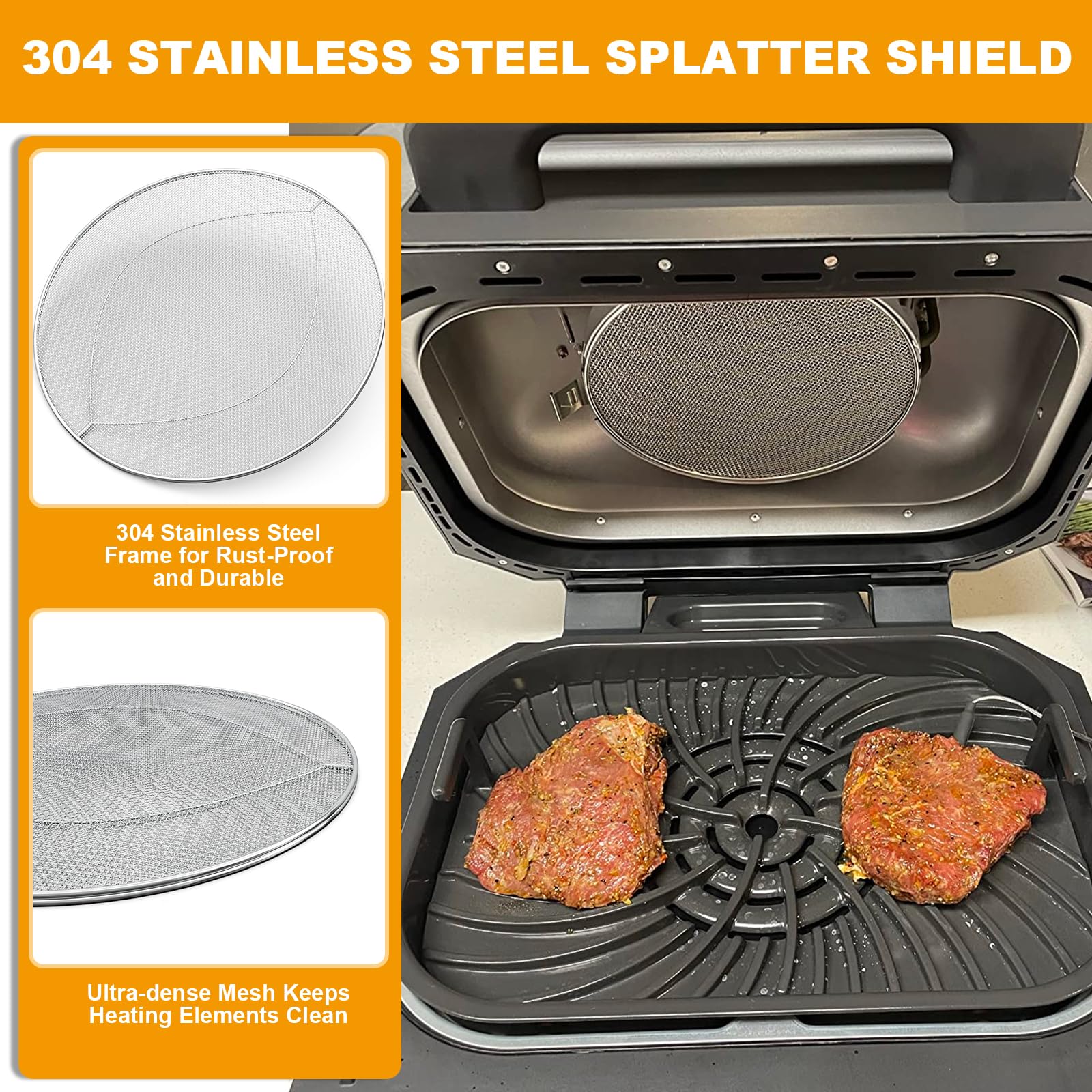 BBQ-PLUS protector acero inoxidable resistente y duradero para uso diario