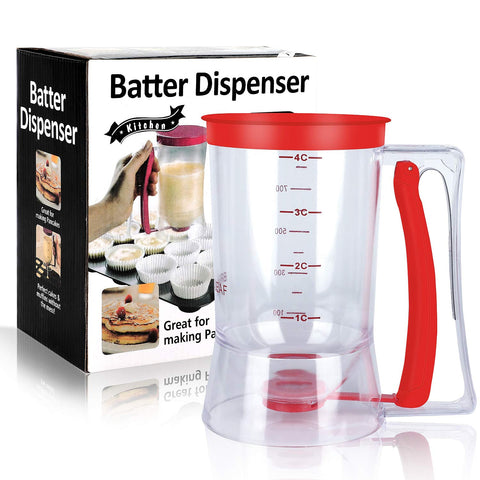 BBSTARZ dispensador de masa con marcas de medición para recetas precisas