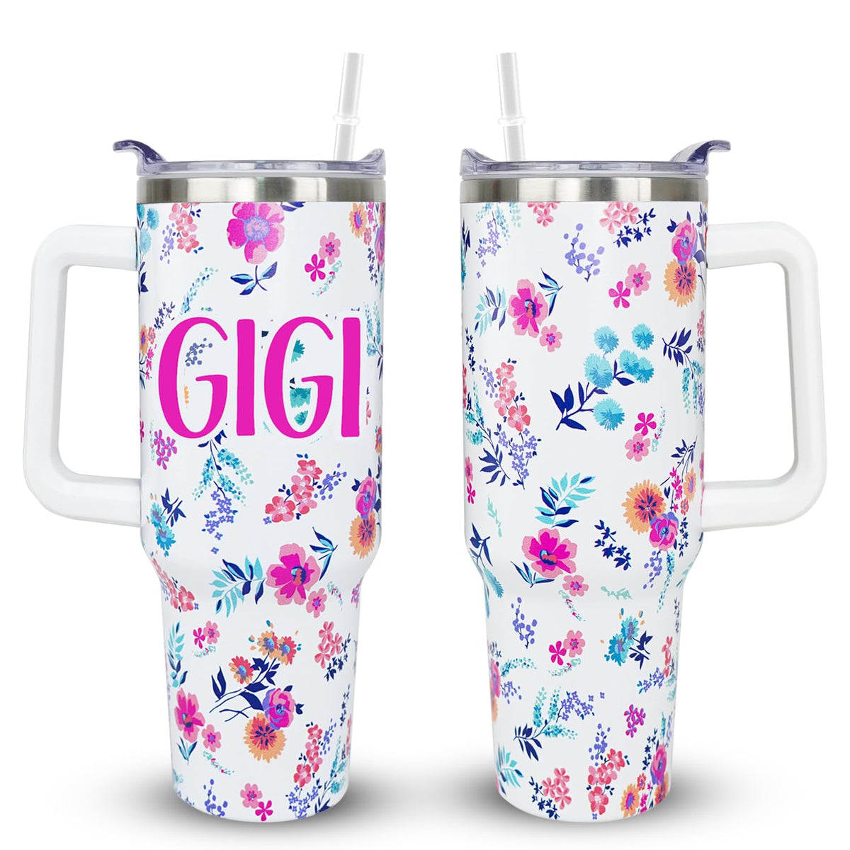 Gigi de bchiijds, tumbler 40 onzas con mango, ideal para uso diario