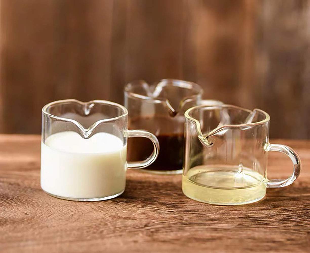 Vaso BCnmviku de cristal grueso, ideal para café caliente o frío.