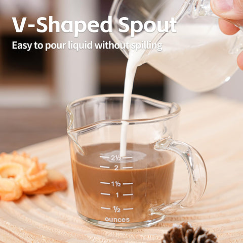 BCnmviku vaso espresso 3oz juego de dos unidades para baristas caseros.