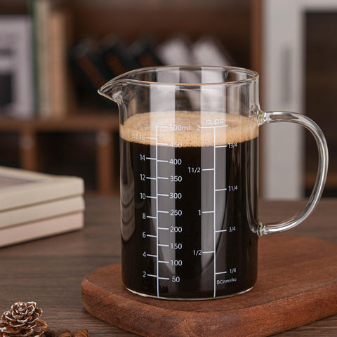 BCnmviku vaso medidor boca ancha para verter líquidos sin goteos.