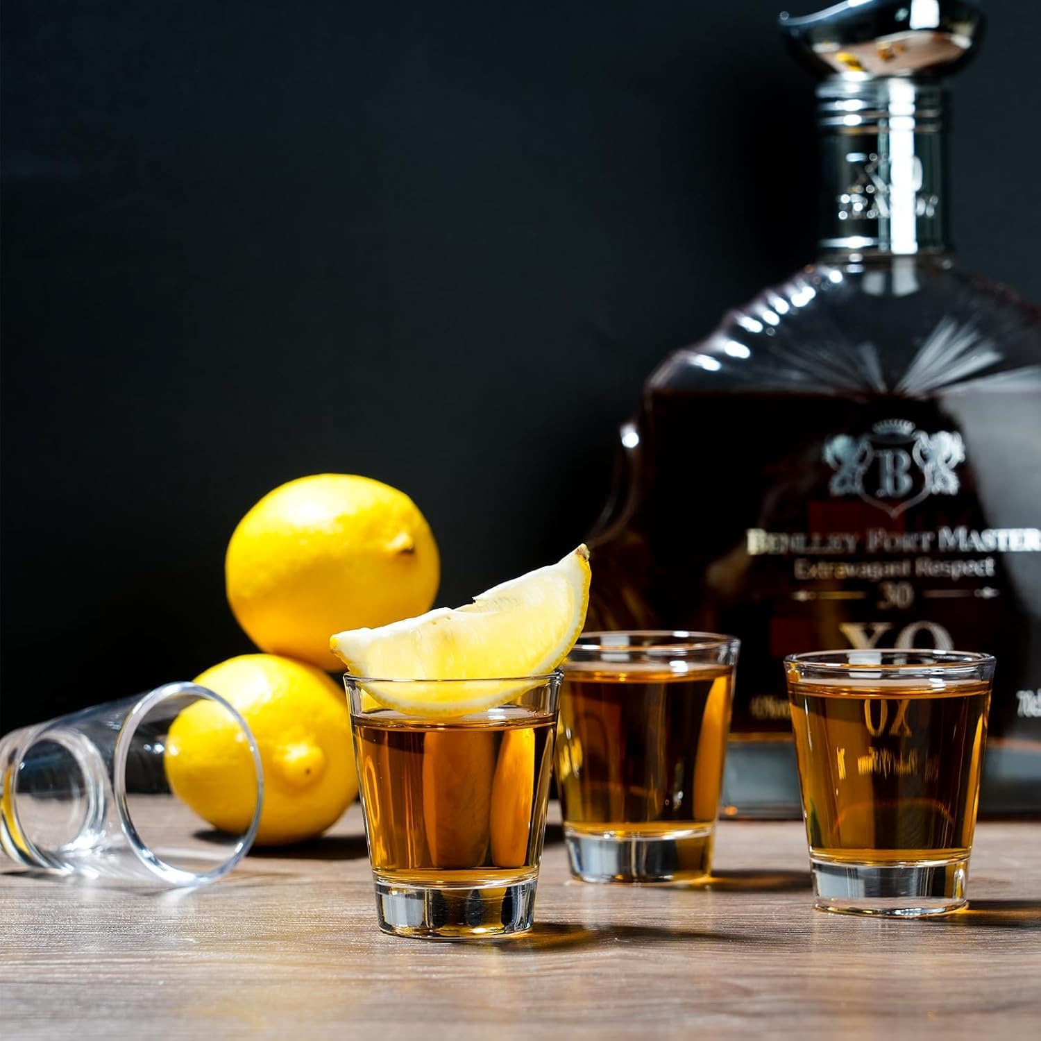 BCnmviku vaso chupito cristal claro para degustaciones elegantes