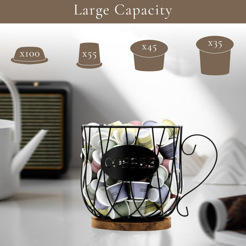 bcozlux capacidad para cápsulas K-Cup, organización eficiente.