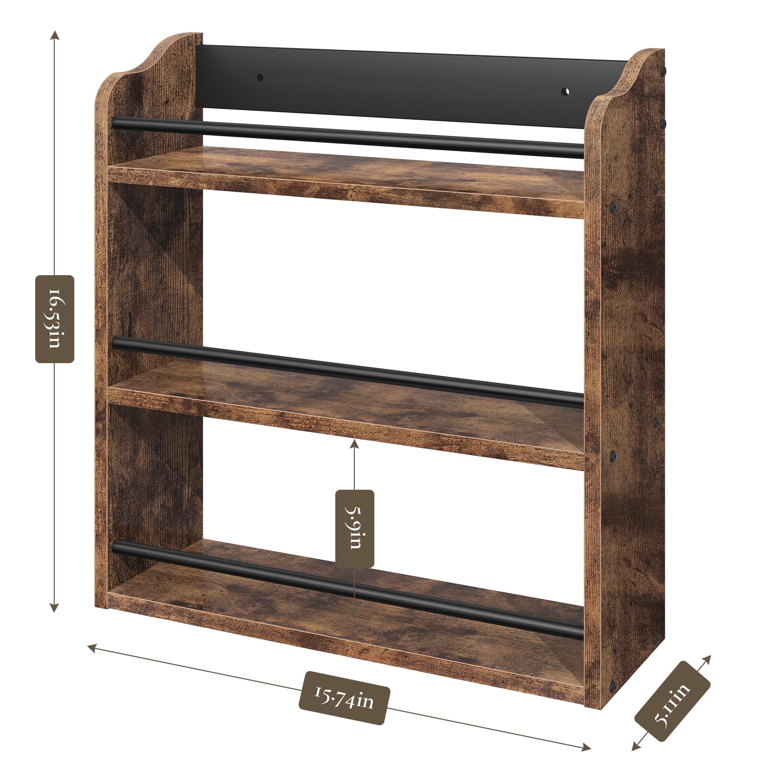 BCOZLUX estante-multifuncional-especias-area-de-comedor, ideal para frascos