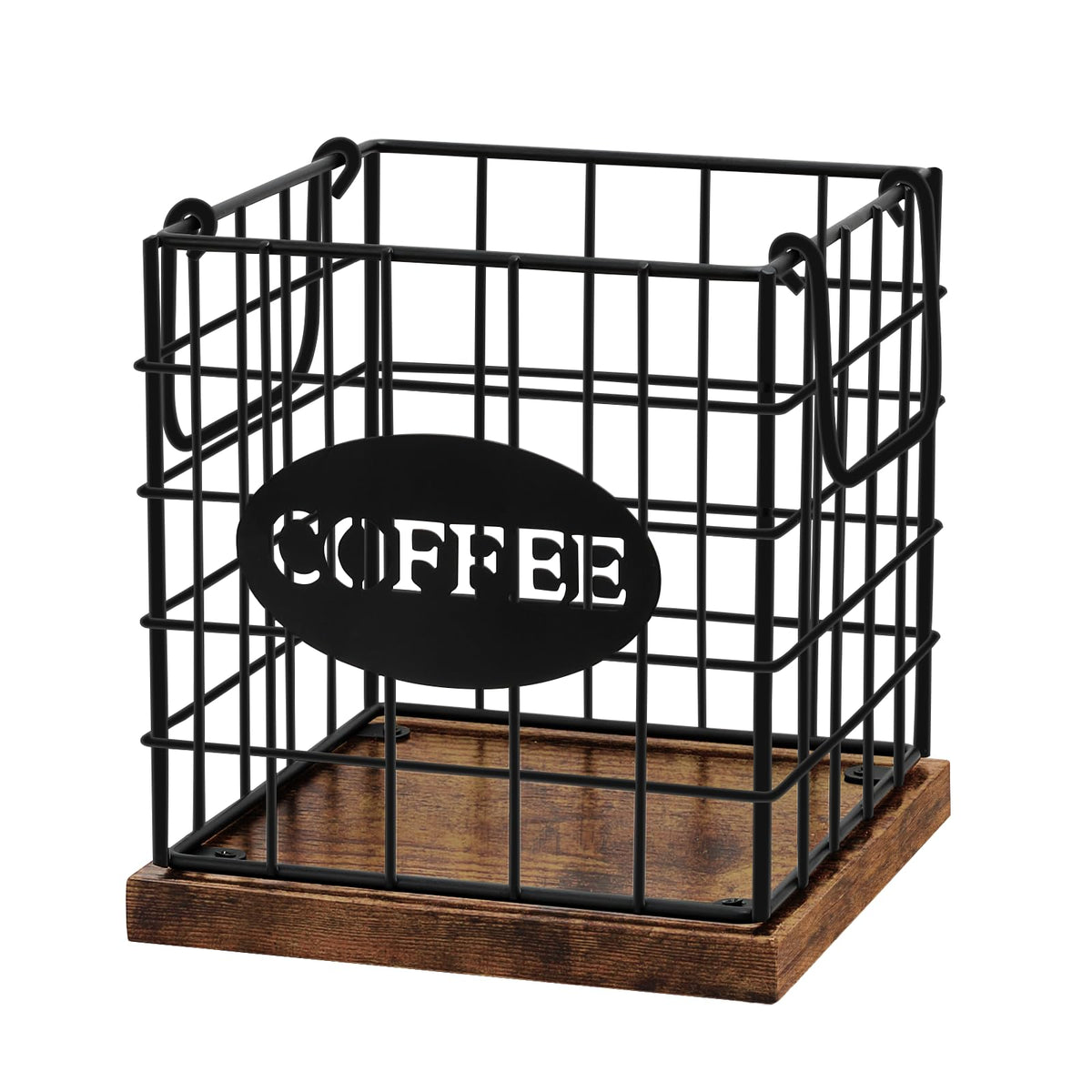 BCOZLUX porta-cápsulas de café: base de madera para acceso rápido.