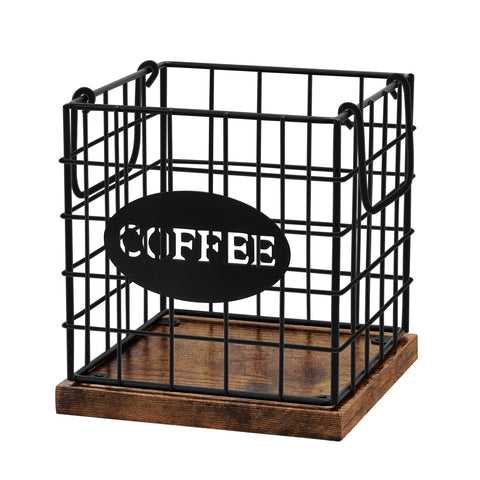 BCOZLUX porta-cápsulas de café: base de madera para acceso rápido.