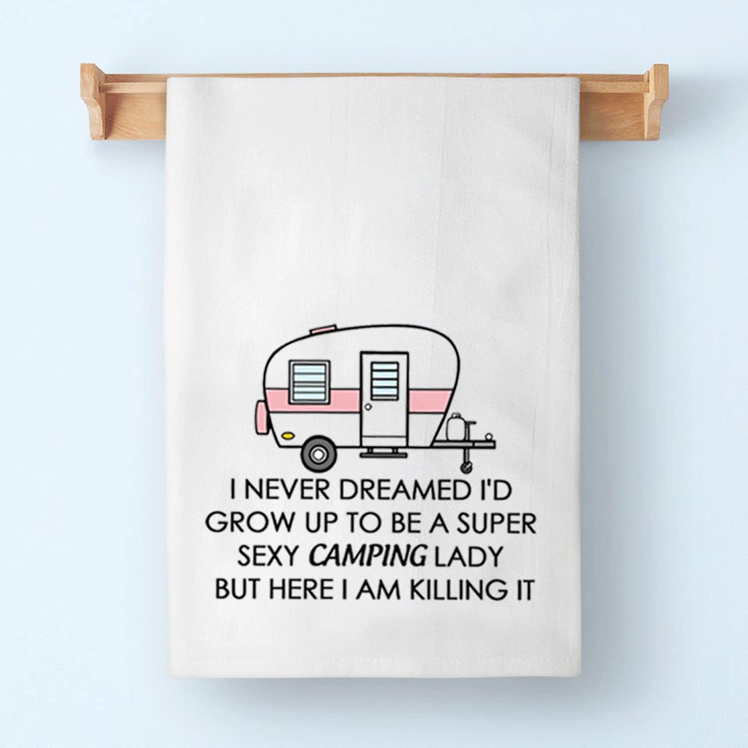 BDPWSS toalla camping diseño divertido: regalo ideal para aventureros.