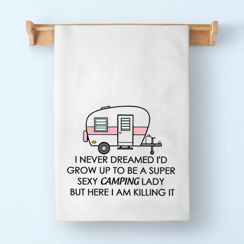 BDPWSS toalla camping diseño divertido: regalo ideal para aventureros.