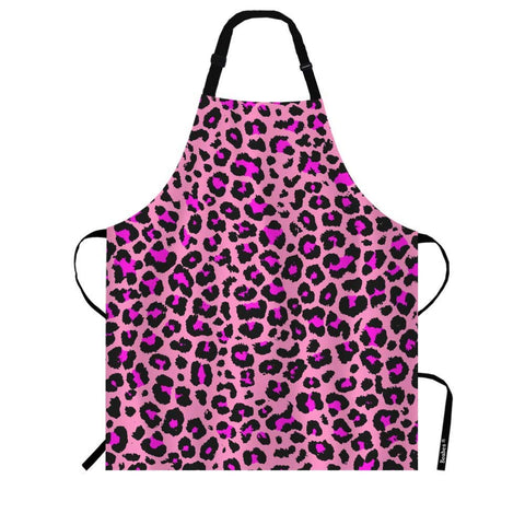 Beabes delantal Leopardo Rosa, protege la ropa al cocinar con estilo.