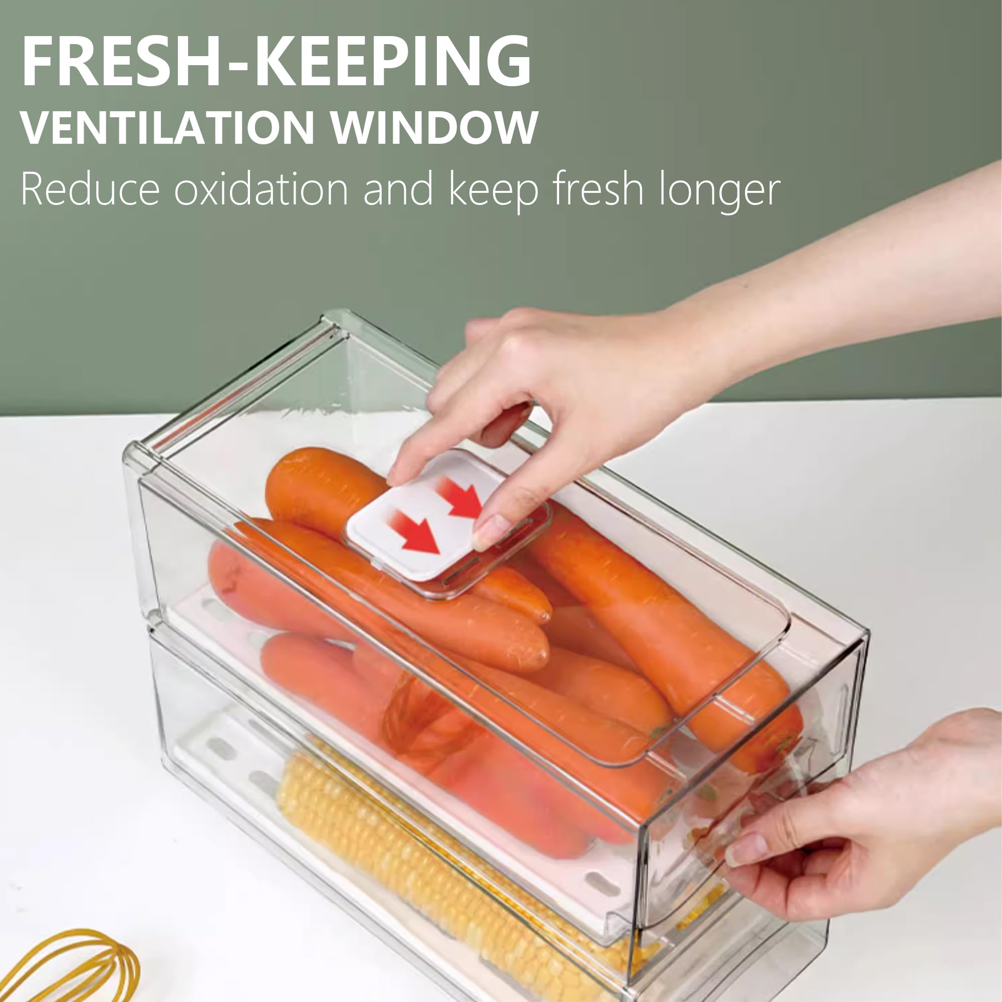 Bealy nevera: organizadores apilables para maximizar el espacio.