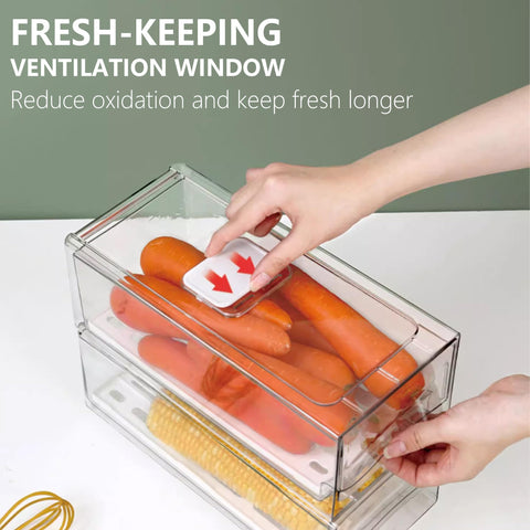 Bealy nevera: organizadores apilables para maximizar el espacio.