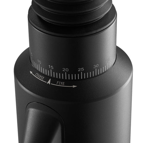 Beanglass T64 muestra el ajuste sin pasos para espresso preciso.