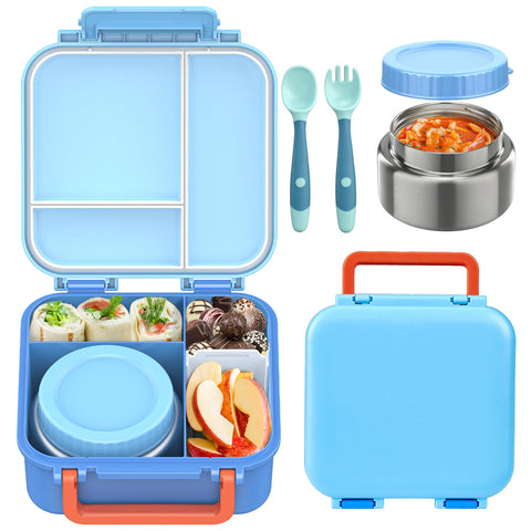 BEAQUEE lonchera para niños con termo de sopa 9 oz mantiene caliente.