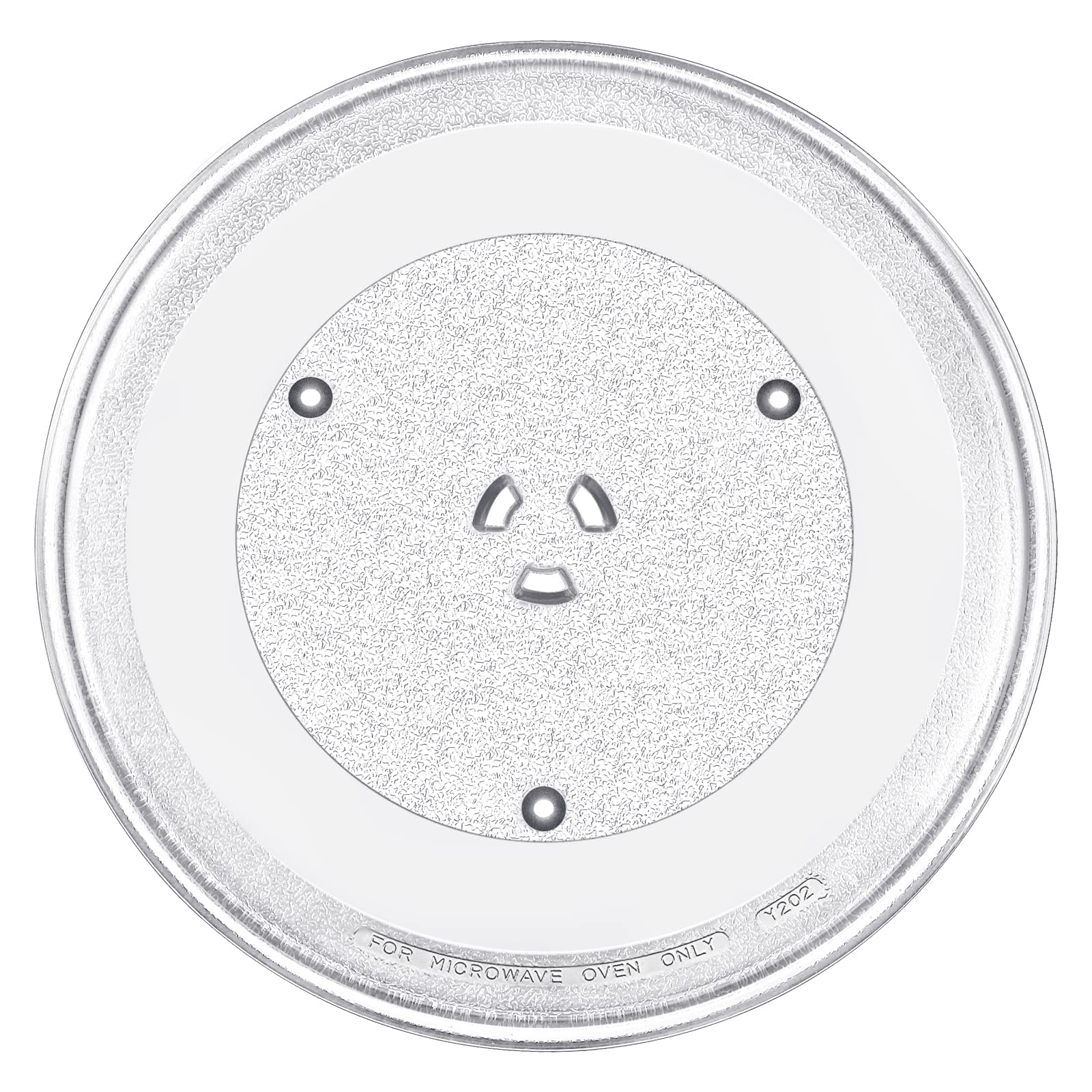 Beaquicy plato de vidrio para microondas 13,5 pulgadas, uso diario.