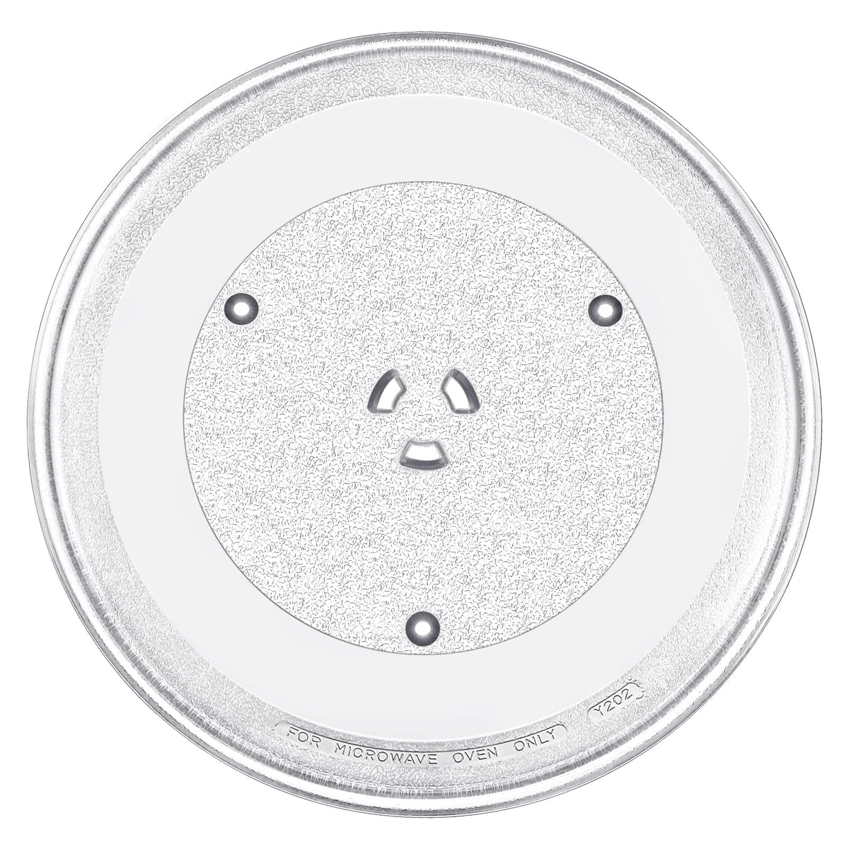 Beaquicy plato de vidrio para microondas 13,5 pulgadas, uso diario.