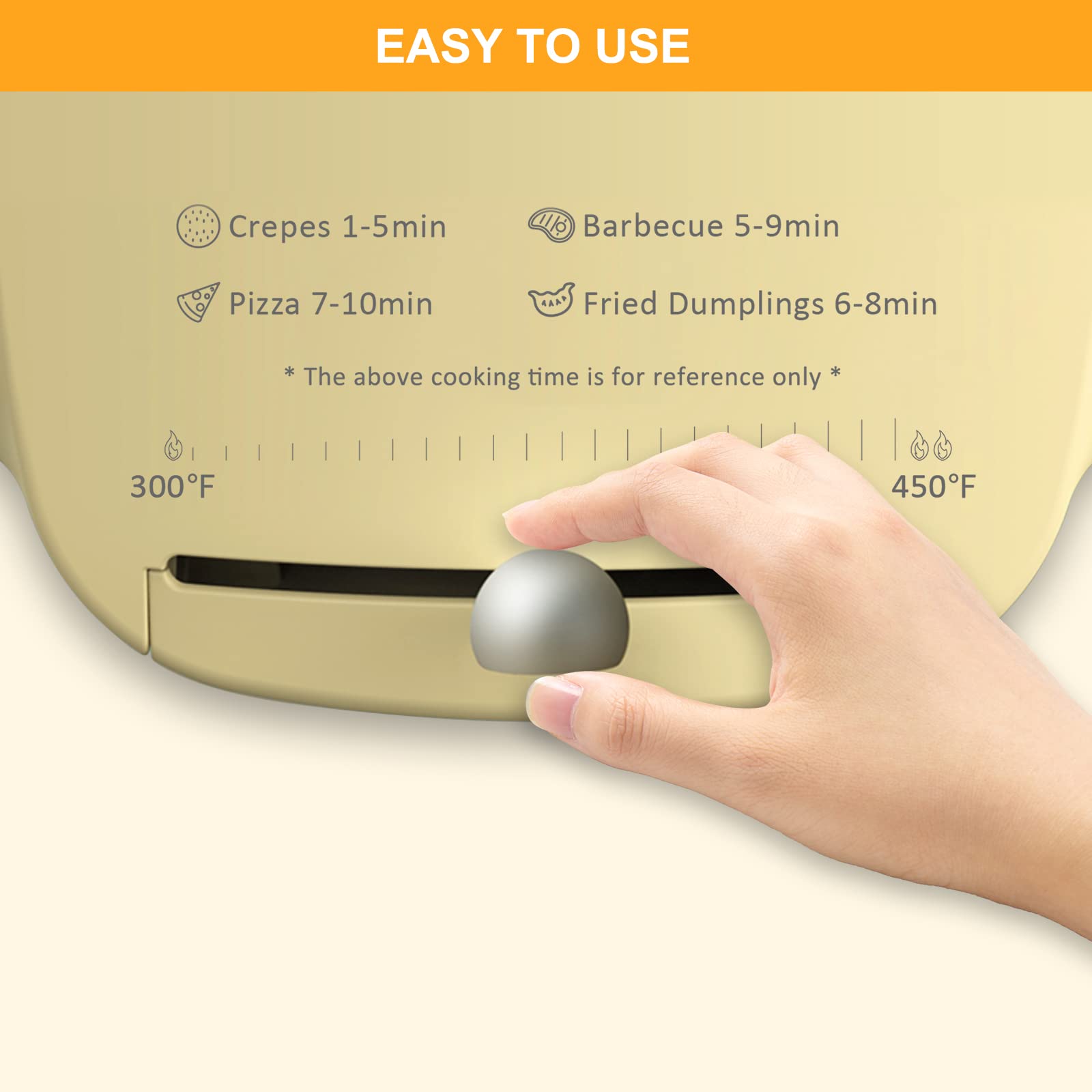 Bear control de temperatura ajustable para cocciones precisas.