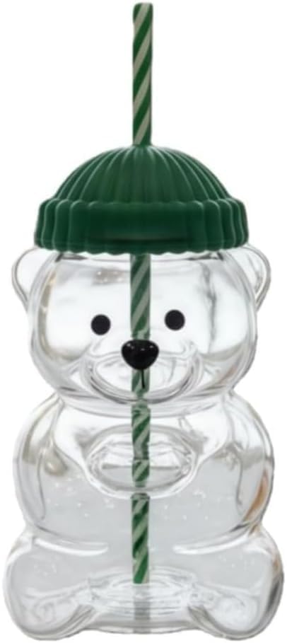 Bear Cup 2025 con diseño 3D de oso visible para bebidas con estilo