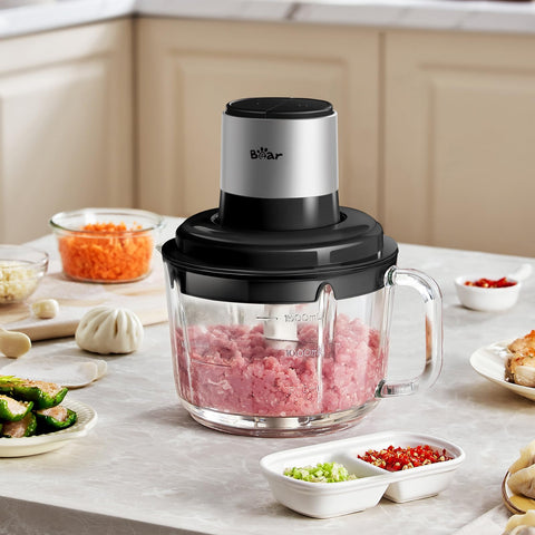 Bear Food Processor: limpieza fácil de piezas de vidrio y acero inoxidable