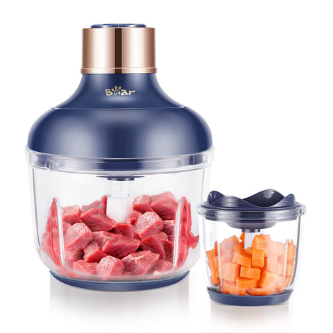 Bear Procesador: cuenco de vidrio de 8 tazas para cortes grandes.