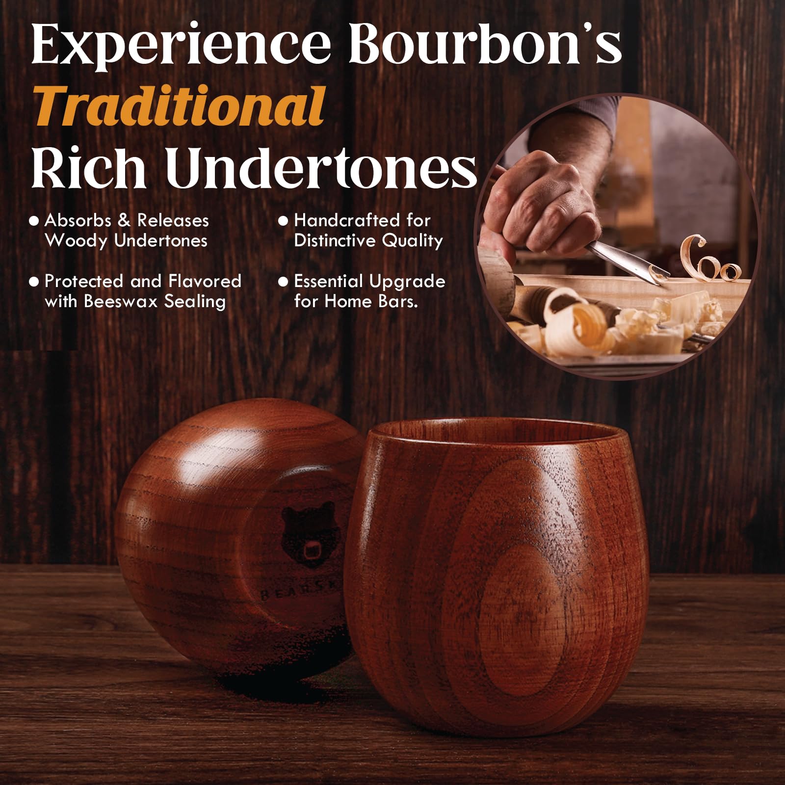 BearSkill juego 2 unidades, regalo ideal para amantes del whisky.
