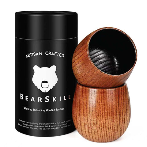 BearSkill vaso bourbon, madera carbonizada, realza notas y aromas para degustación pausada