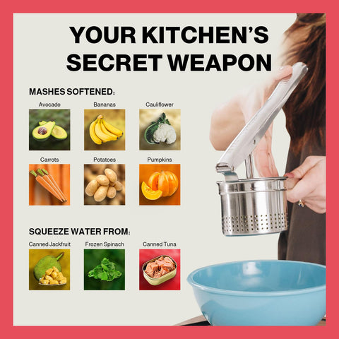 Beast Canteen Ricer Espinaca congelada sin exceso de agua