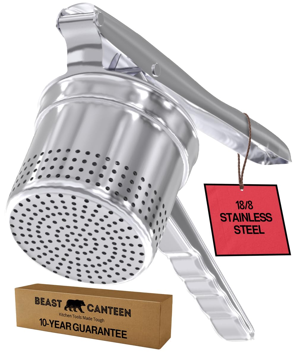 Beast Canteen Ricer Papas Acero 18-8: puré suave y sin grumos