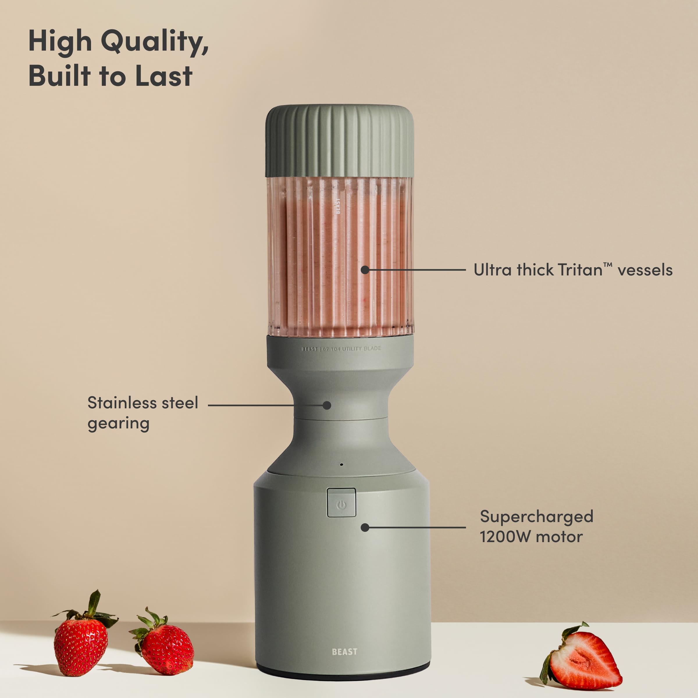 Beast Mega 1200 cuchilla de alto rendimiento para ingredientes duros