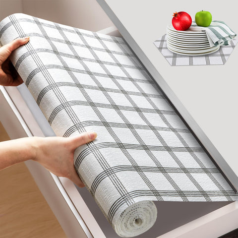 Beautysaid forro estante plaid: agarre extra antideslizante.