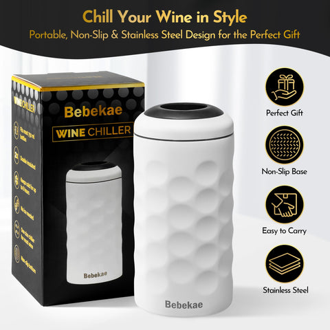 Ajuste para botellas 750 ml ofrece sujeción estable y enfriamiento uniforme.