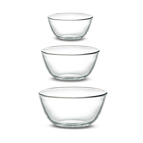 BECFISH tazones de vidrio borosilicato para mezclar con claridad