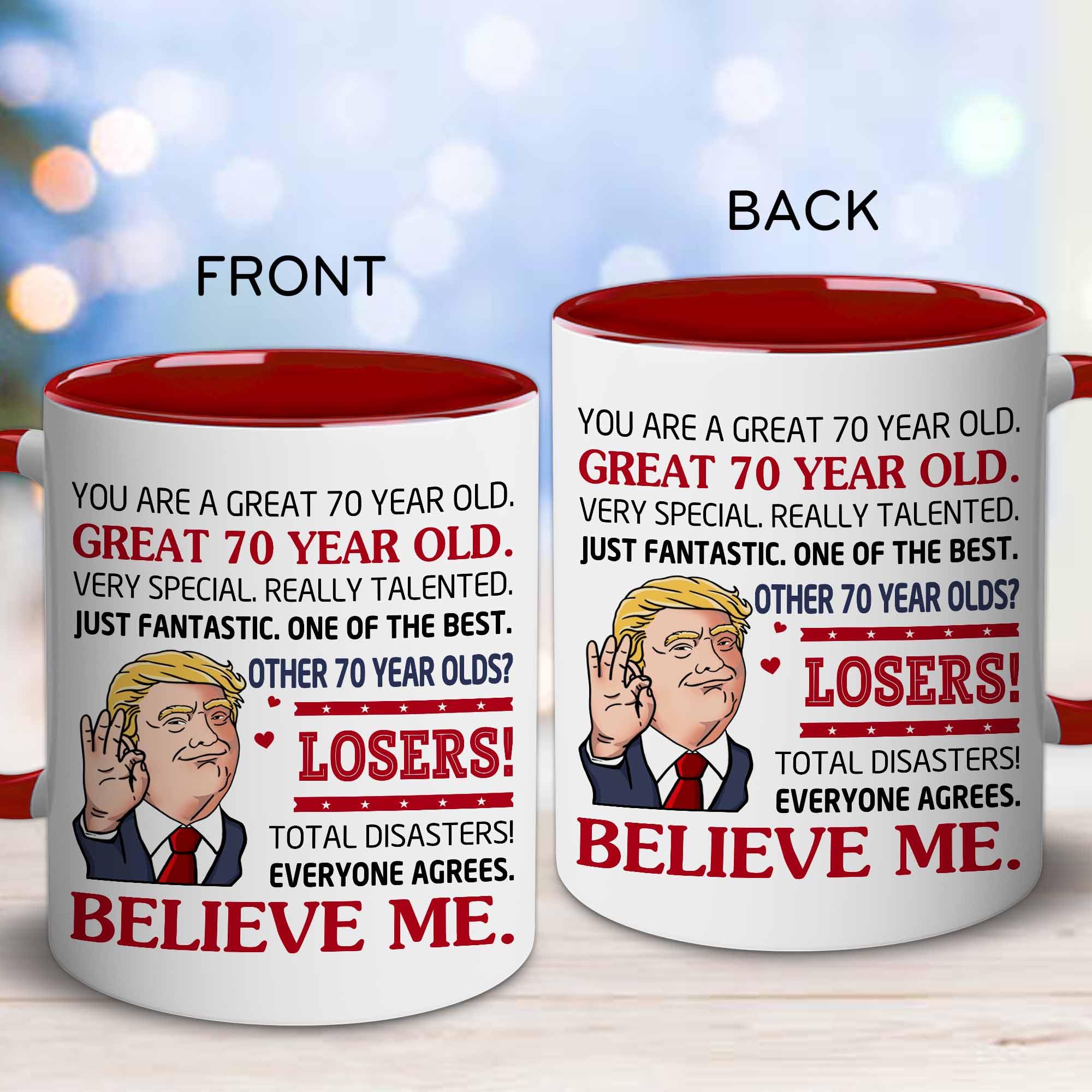 BECHUSKY Regalo 70 años, idea para el día del padre.