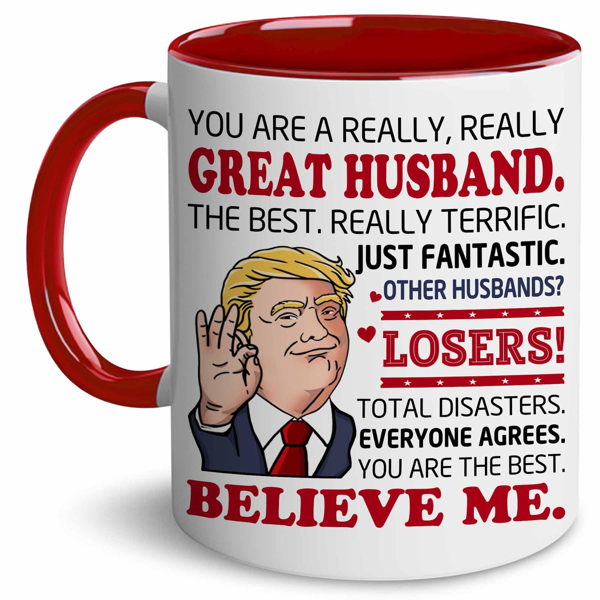 BECHUSKY Taza Valentín para Esposo 11oz, regalo perfecto para sorprender