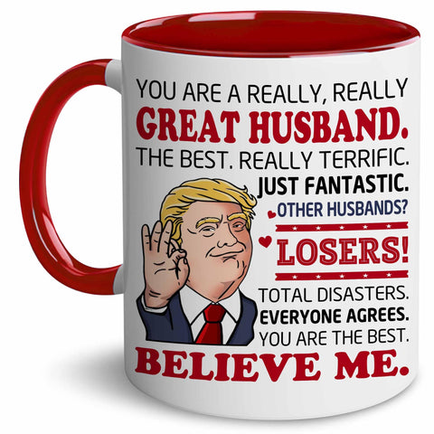 BECHUSKY Taza Valentín para Esposo 11oz, regalo perfecto para sorprender