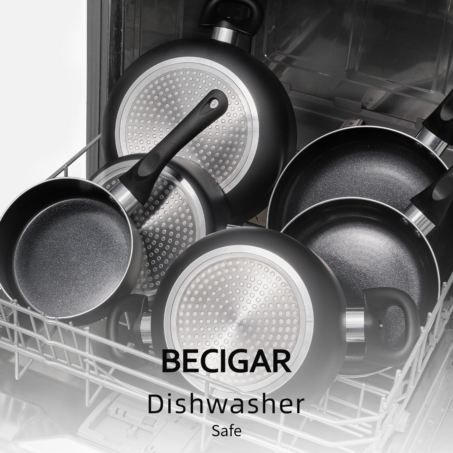 BECIGAR utensilios de silicona: espátula suave para superficies cerámicas.