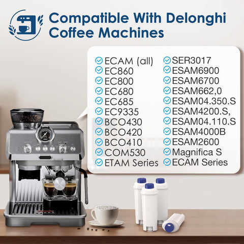 Beckacher DLSC002 carbono activo: elimina cloro para un café más limpio.