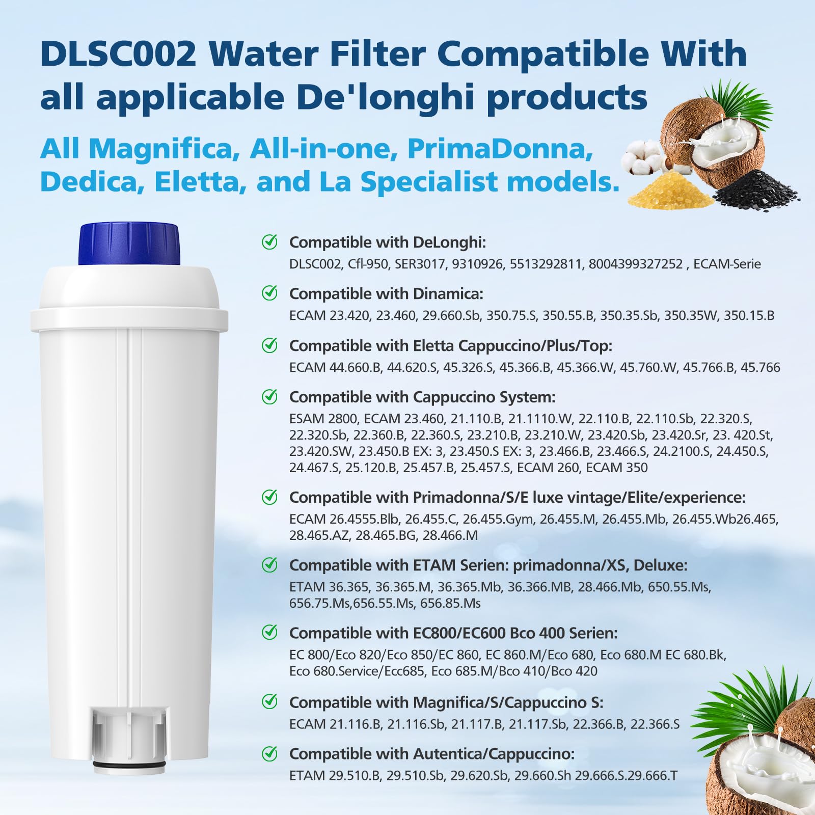 Beckacher DLSC002 resina intercambio ionico: reduce depósitos y prolonga la vida útil.