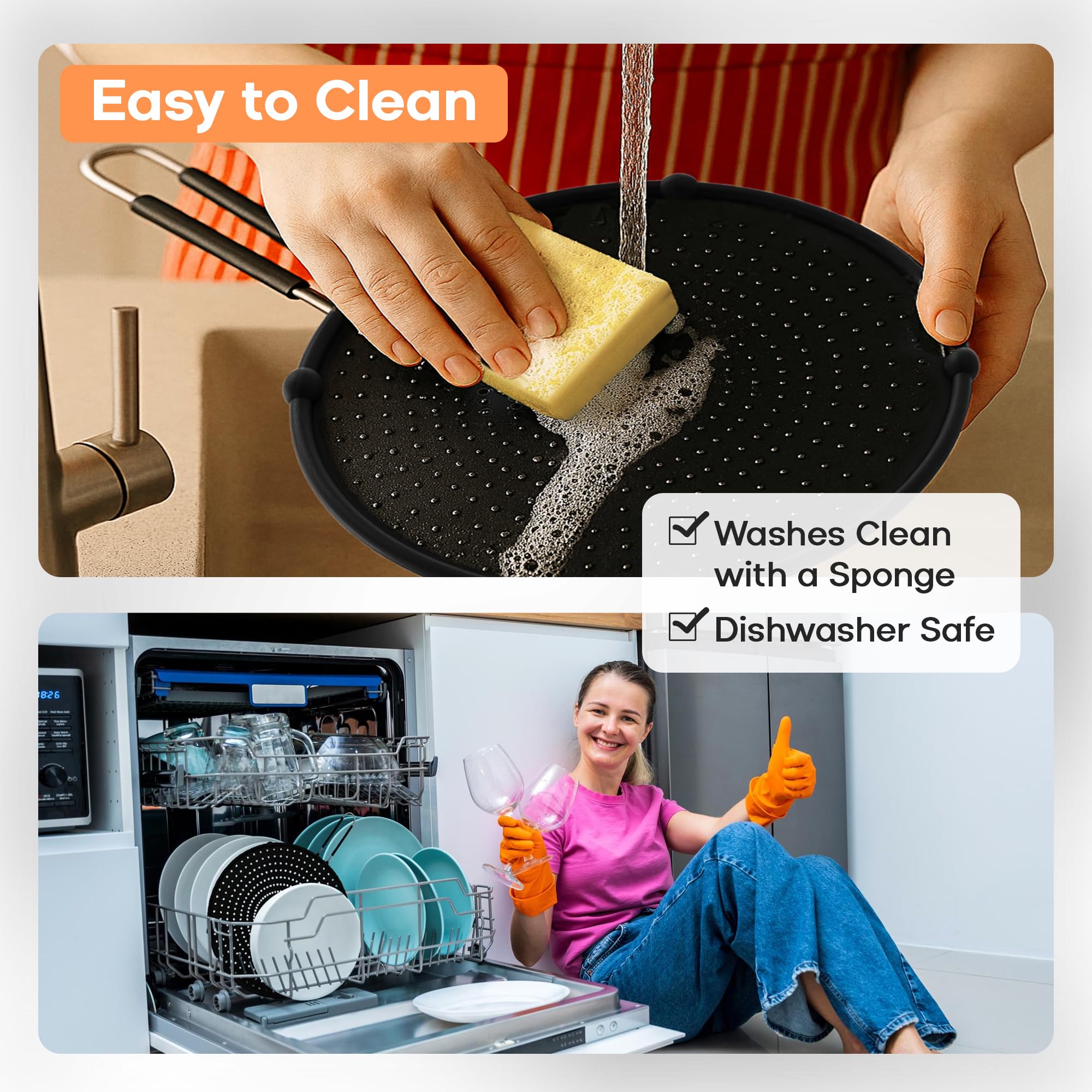 Beckon Ware compatible con sartenes de 6 a 11 pulgadas