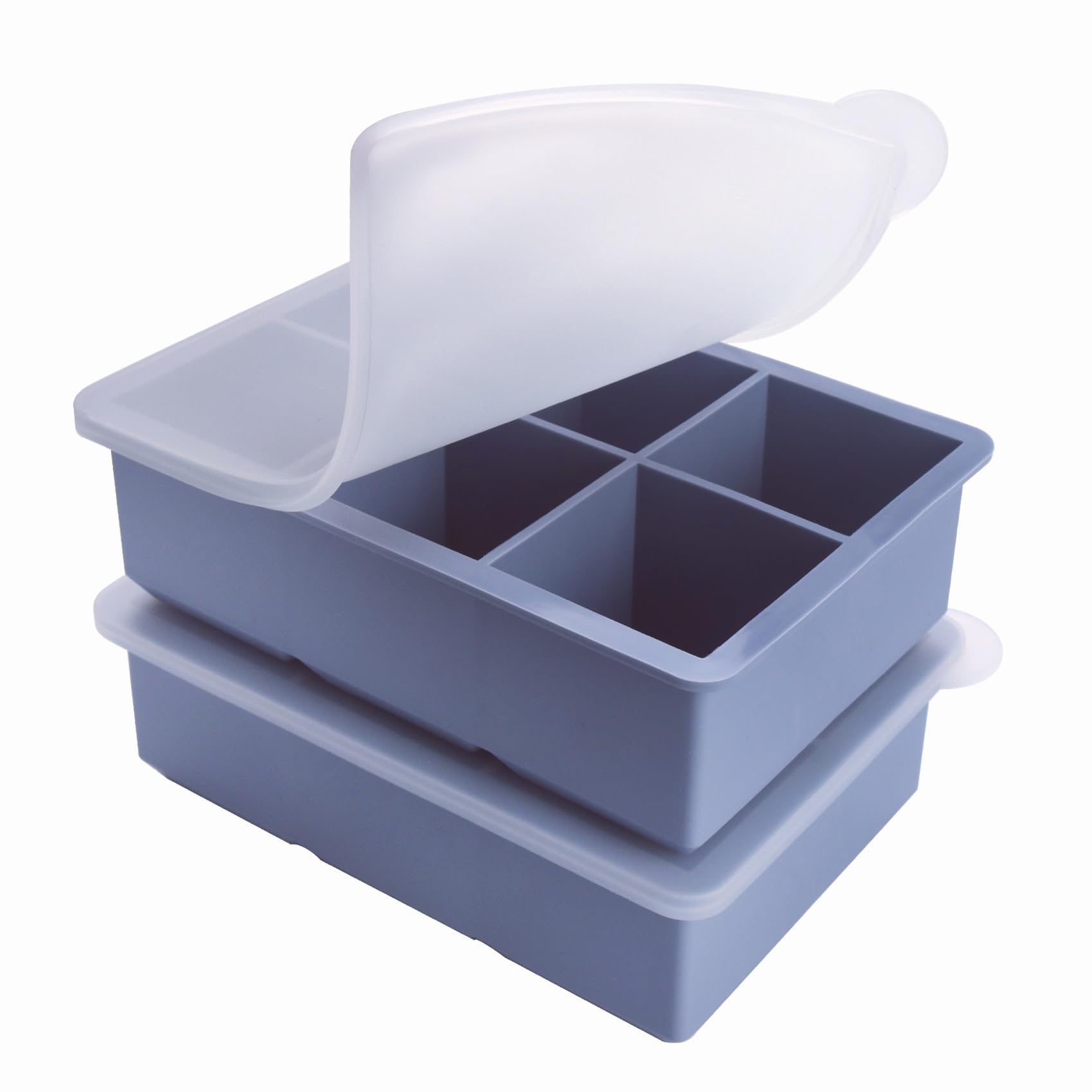 Becokit bandeja congelar media-taza con-tapa, porciones precisas para congelar comidas.