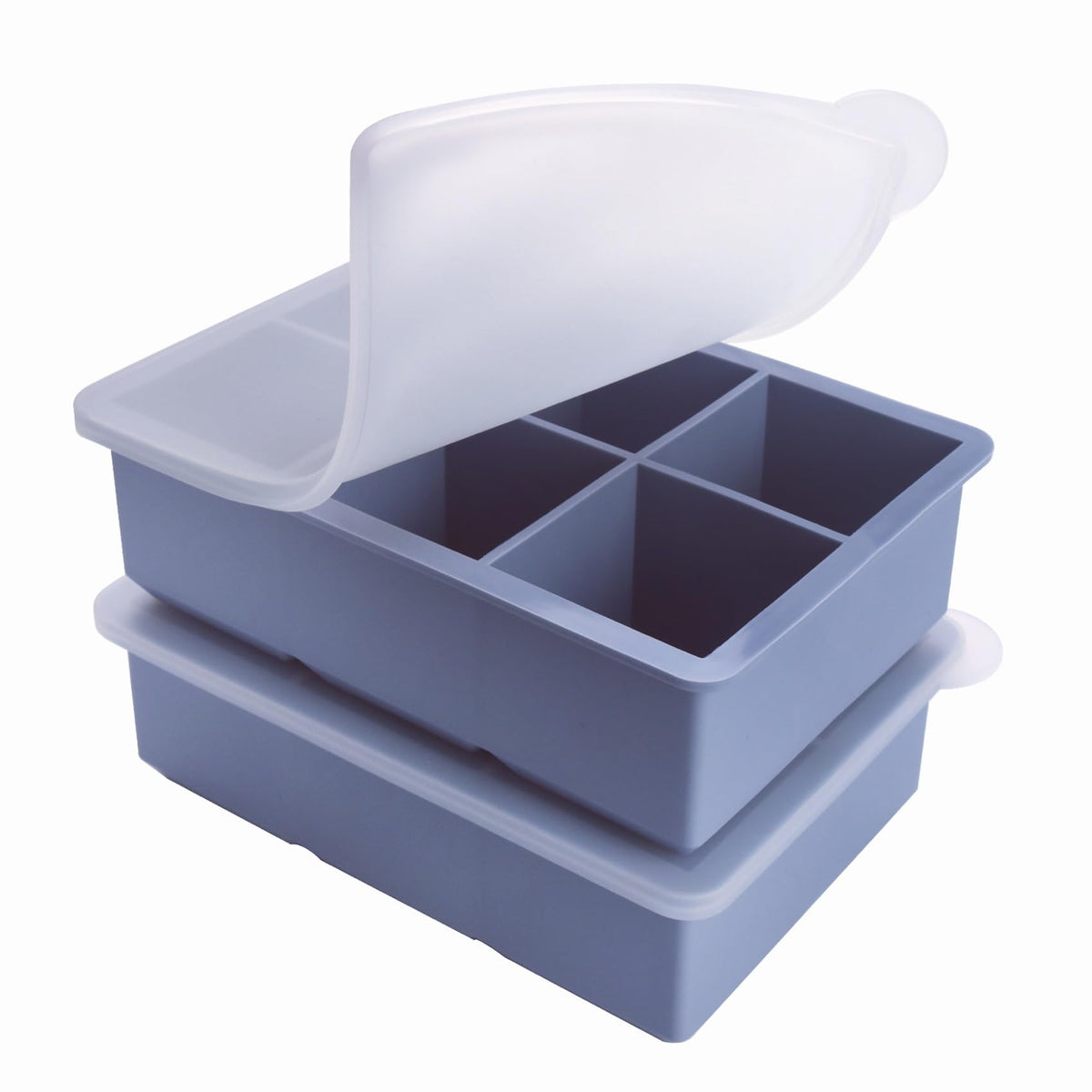 Becokit bandeja congelar media-taza con-tapa, porciones precisas para congelar comidas.